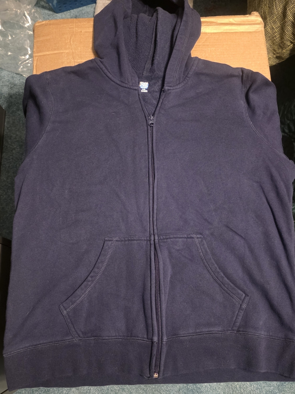 Men's Full-Zip Hooded Sweatshirt - Navy